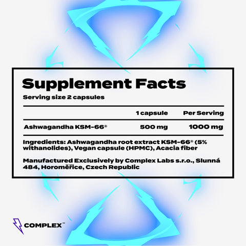 Complex™ Ashwagandha KSM-66 - složení