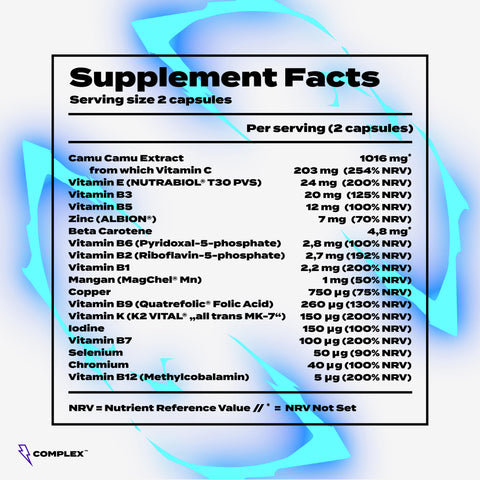 Complex™ Essentials Daily Multivitamin - složení