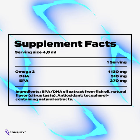 Complex Omega 3 Premium Fish Oil - složení